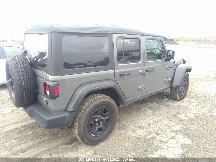 2021 JEEP WRANGLER UNLIMITED SPORT 1C4HJXDN2MW558143