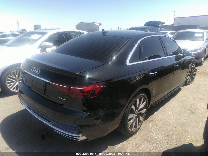 2021 AUDI A4 SEDAN PREMIUM WAUABAF48MA077050