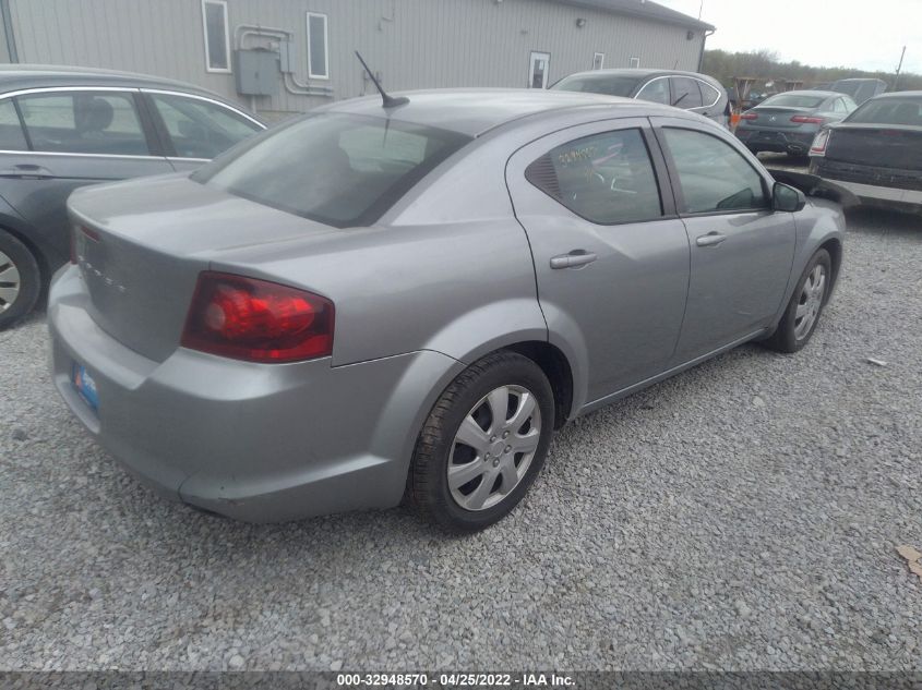 2014 DODGE AVENGER SE 1C3CDZAB1EN145472