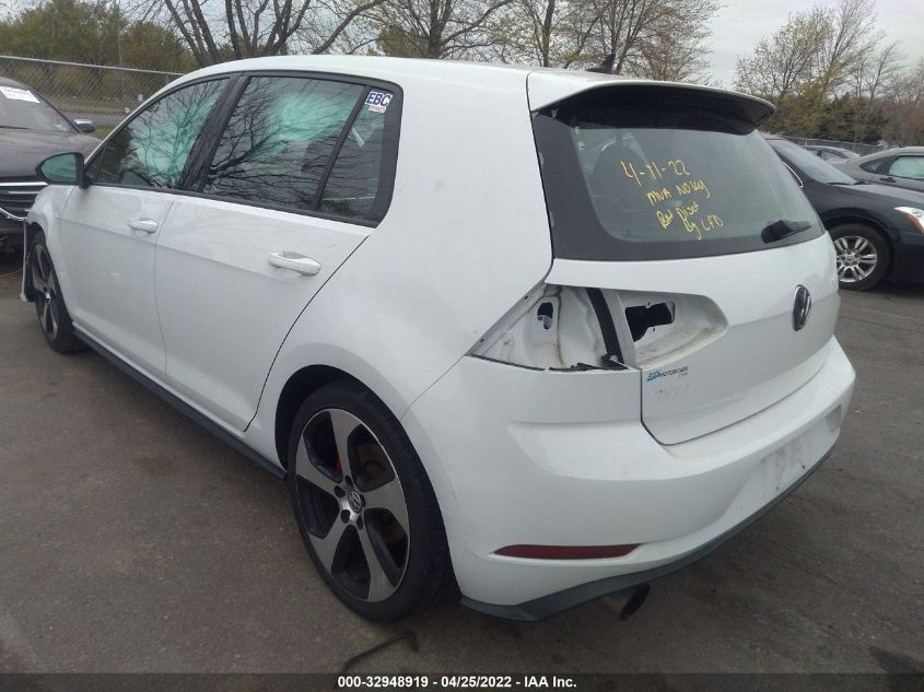 2018 VOLKSWAGEN GOLF GTI AUTOBAHN 3VW447AU4JM259795