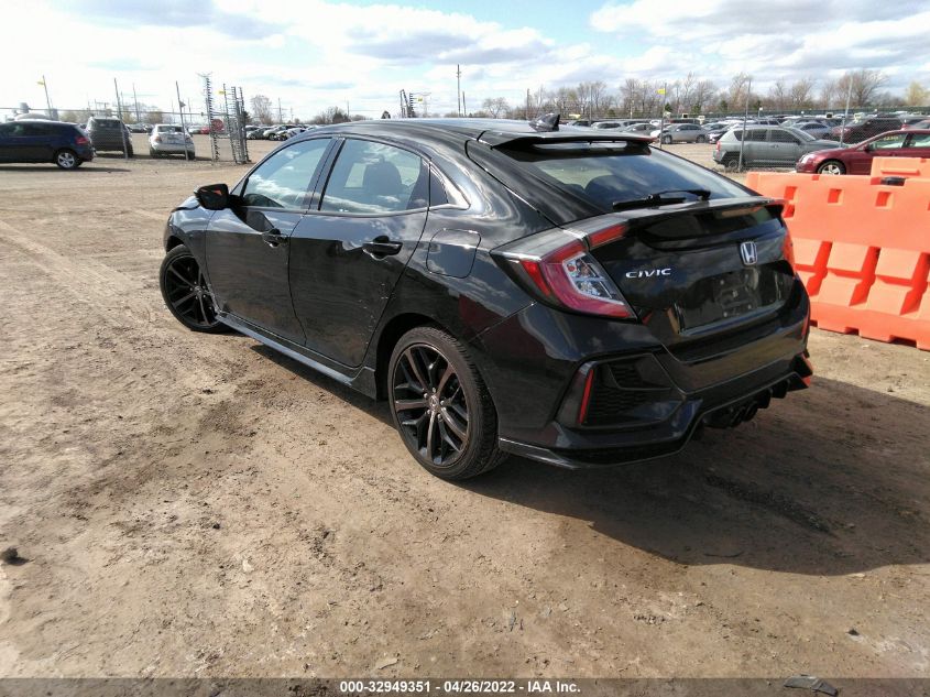 2021 HONDA CIVIC HATCHBACK SPORT SHHFK7H46MU201721