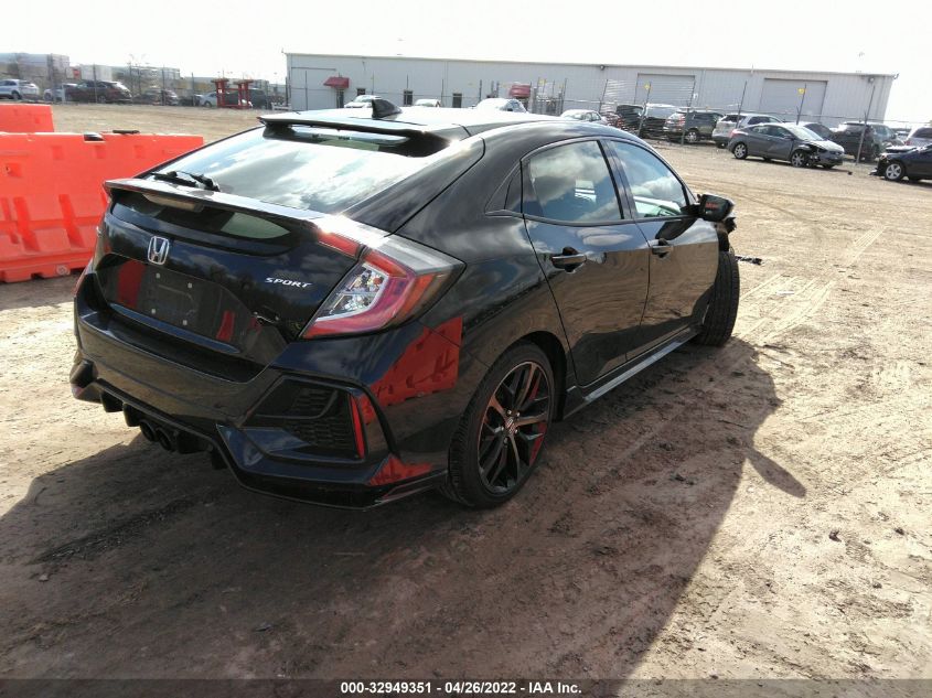 2021 HONDA CIVIC HATCHBACK SPORT SHHFK7H46MU201721