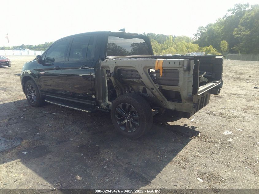 2021 HONDA RIDGELINE SPORT 5FPYK3F13MB002869