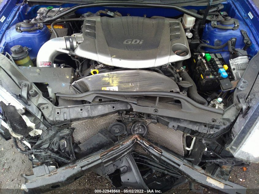 2013 HYUNDAI GENESIS COUPE 3.8 TRACK KMHHU6KJ7DU103541