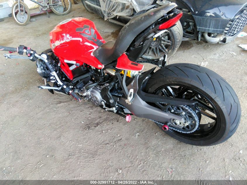 2019 DUCATI MONSTER 821 ZDMMACLS0KB003909