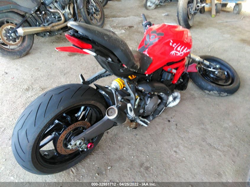 2019 DUCATI MONSTER 821 ZDMMACLS0KB003909