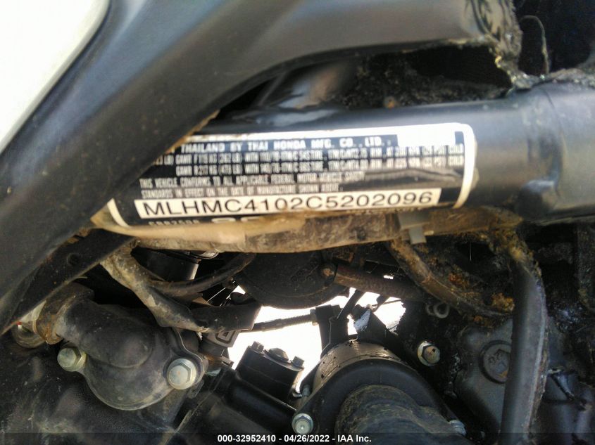 2012 HONDA CBR250 R MLHMC4102C5202096