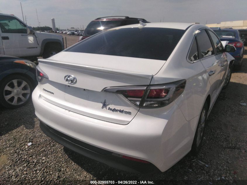 2016 HYUNDAI SONATA HYBRID SE KMHE24L17GA035243
