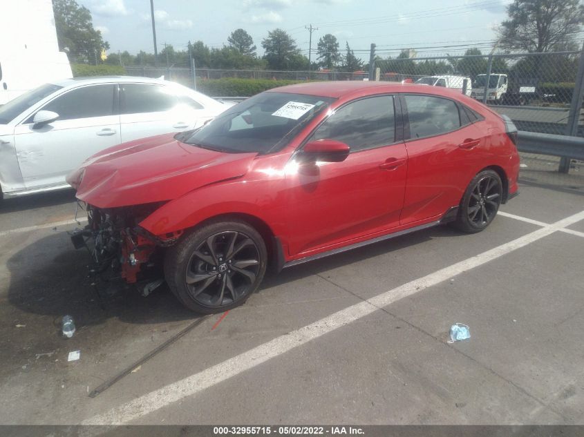 2019 HONDA CIVIC HATCHBACK SPORT SHHFK7H49KU220955