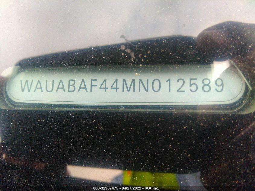 2021 AUDI A4 SEDAN PREMIUM WAUABAF44MN012589