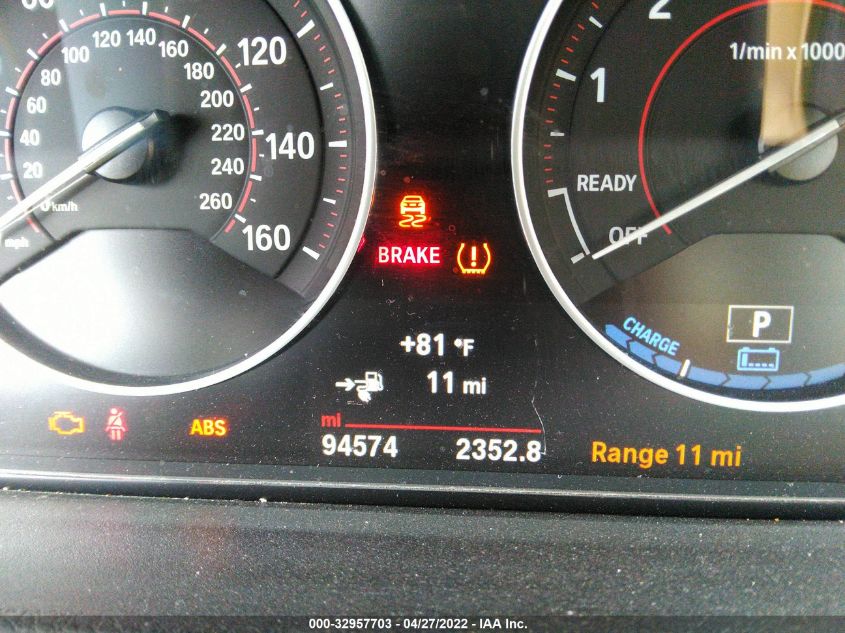 2017 BMW 3 SERIES 330E IPERFORMANCE WBA8E1C33HA158688