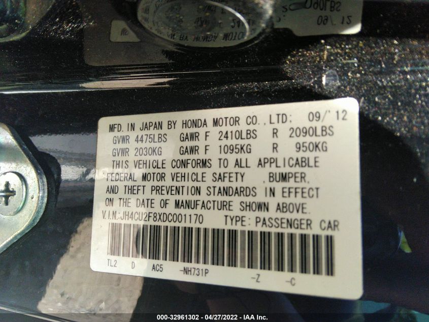 2013 ACURA TSX SPECIAL EDITION JH4CU2F8XDC001170