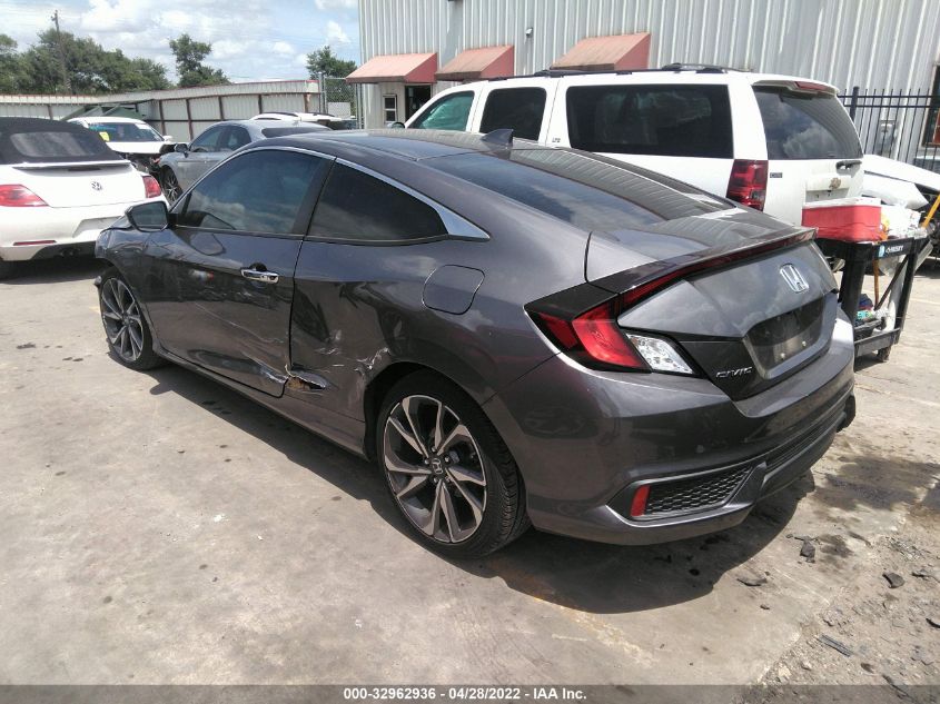 2019 HONDA CIVIC COUPE TOURING 2HGFC3B90KH350713