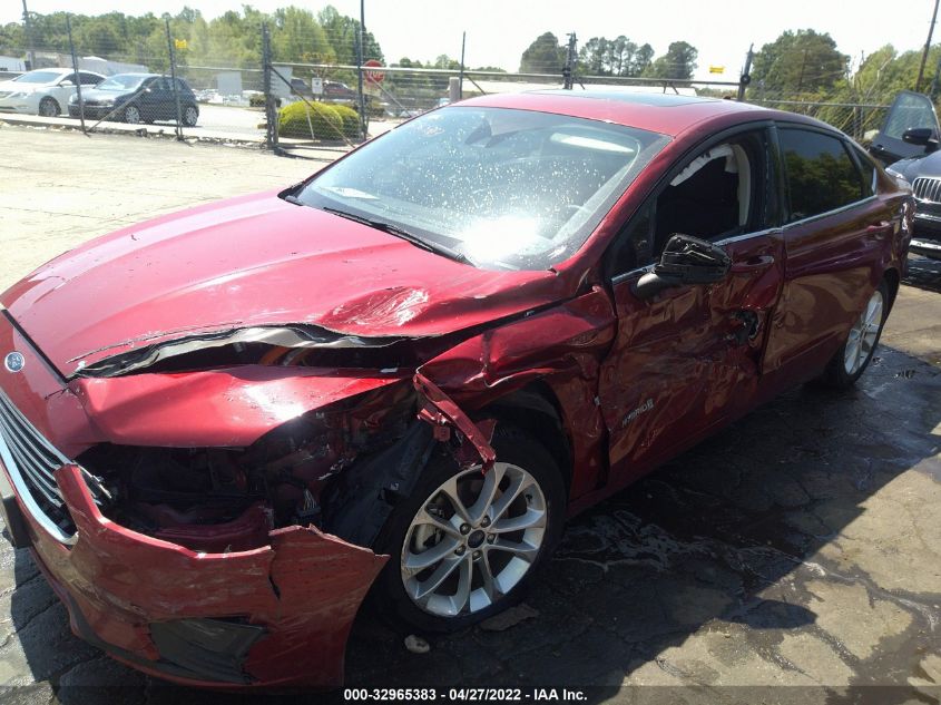 2019 FORD FUSION HYBRID SE 3FA6P0LU4KR243713