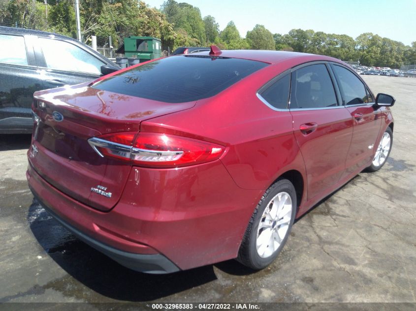 2019 FORD FUSION HYBRID SE 3FA6P0LU4KR243713