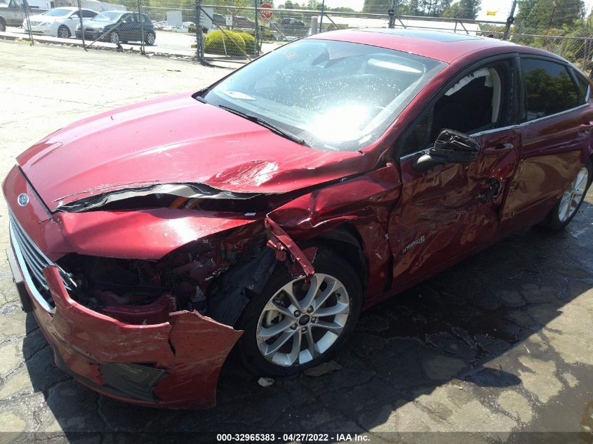 2019 FORD FUSION HYBRID SE 3FA6P0LU4KR243713