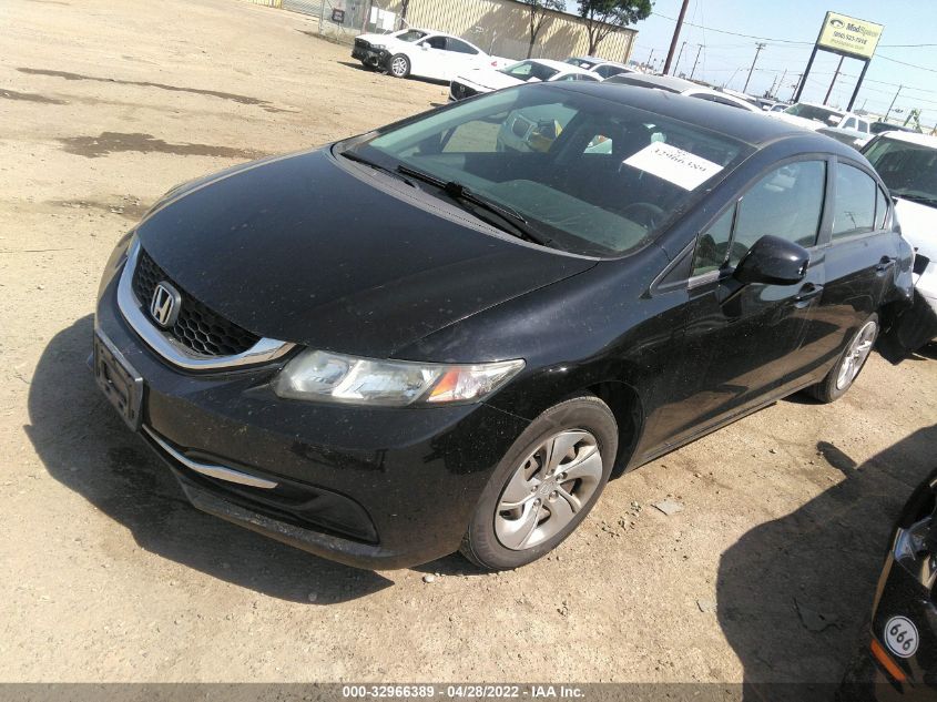 2013 HONDA CIVIC SDN LX 19XFB2F56DE247250
