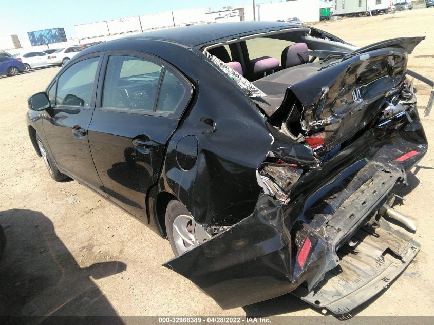 2013 HONDA CIVIC SDN LX 19XFB2F56DE247250