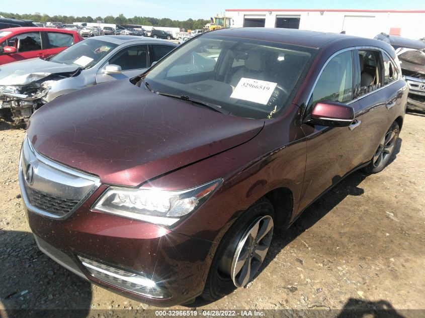 2016 ACURA MDX 5FRYD4H20GB018979