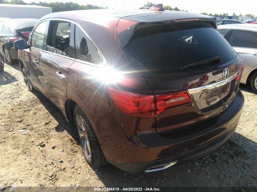 2016 ACURA MDX 5FRYD4H20GB018979