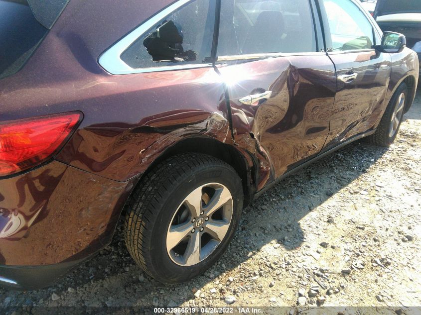 2016 ACURA MDX 5FRYD4H20GB018979