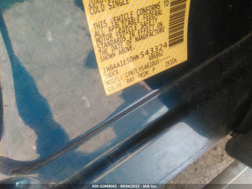 2017 NISSAN TITAN PLATINUM RESERVE 1N6AA1E50HN543324