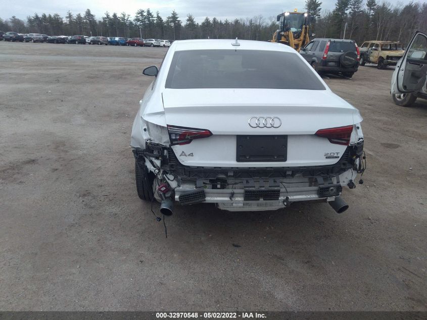 2017 AUDI A4 PREMIUM PLUS WAUENAF48HN039566