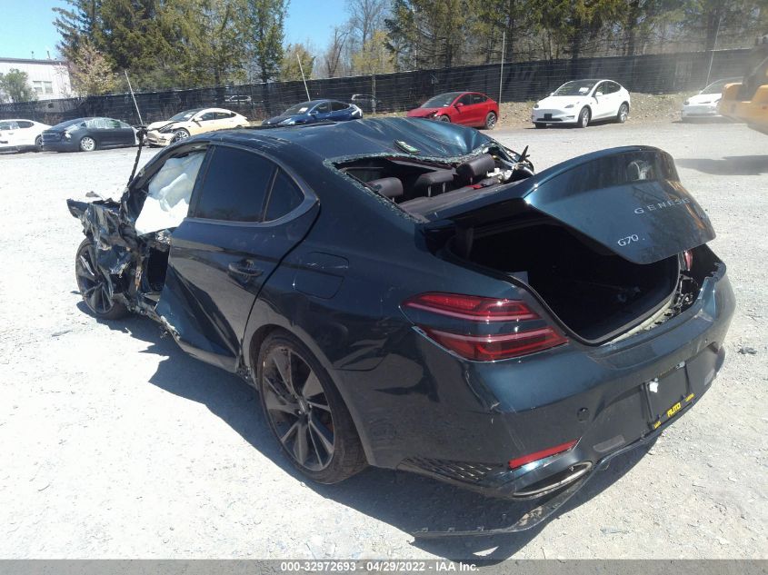 2022 GENESIS G70 3.3T KMTG54TEXNU100686
