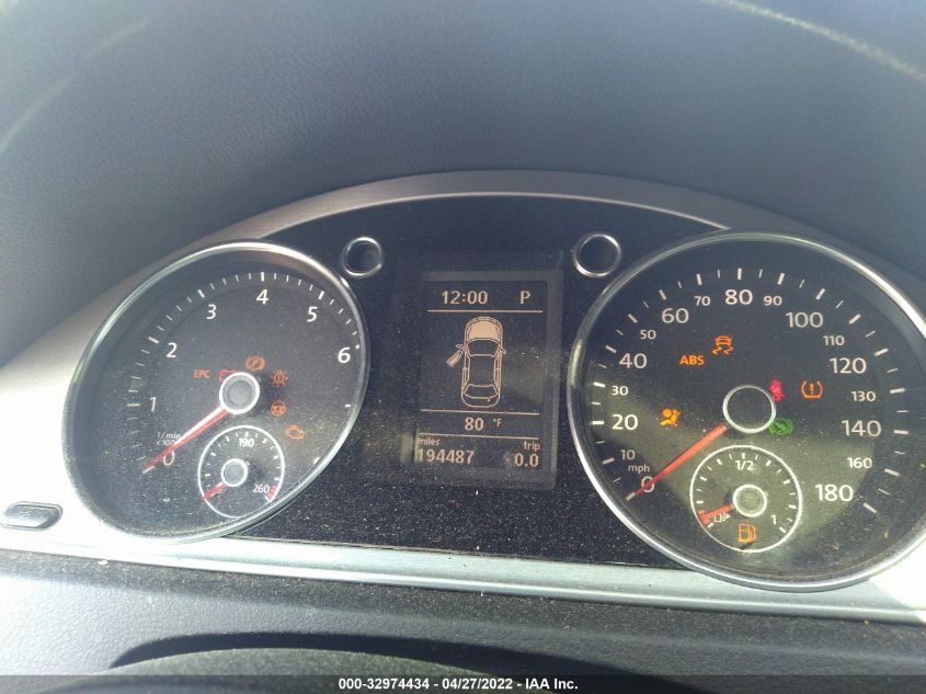 2013 VOLKSWAGEN CC LUX WVWRN7AN7DE502329