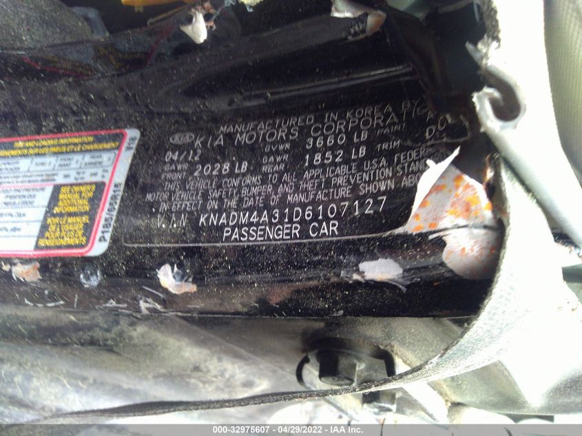 2013 KIA RIO LX KNADM4A31D6107127