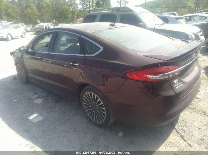 2017 FORD FUSION ENERGI TITANIUM PHEV 3FA6P0SU4HR269268