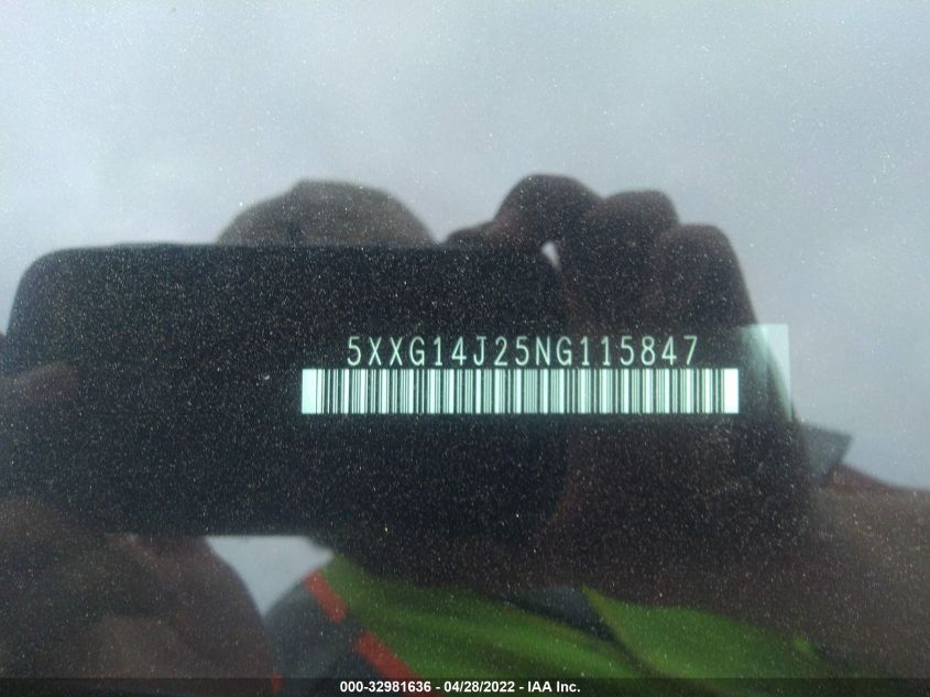 2022 KIA K5 LXS 5XXG14J25NG115847