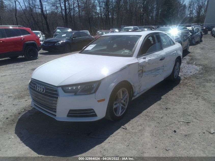 2017 AUDI A4 PREMIUM WAUANAF42HN034345