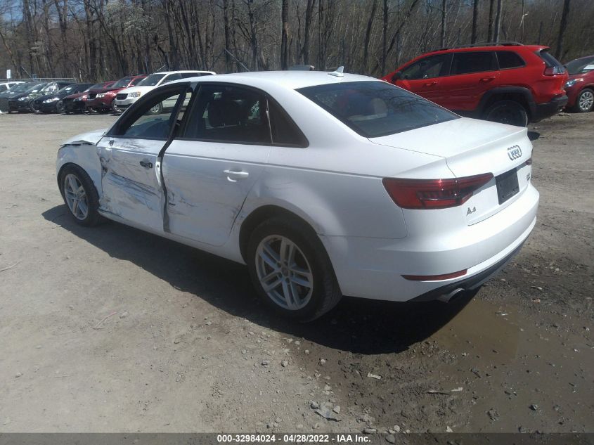 2017 AUDI A4 PREMIUM WAUANAF42HN034345