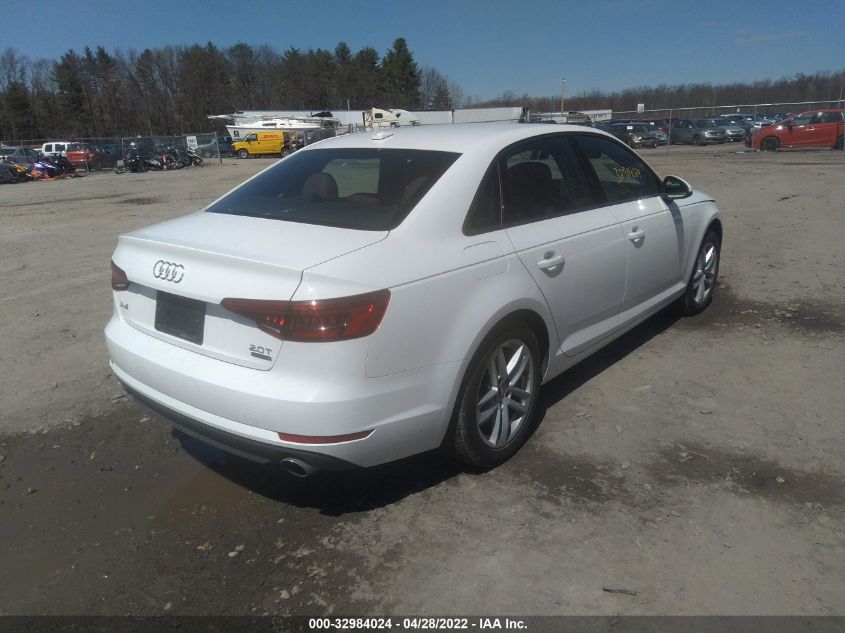 2017 AUDI A4 PREMIUM WAUANAF42HN034345