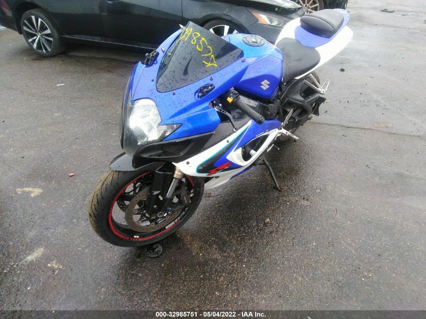 2007 SUZUKI GSX-R600 JS1GN7DA172119048