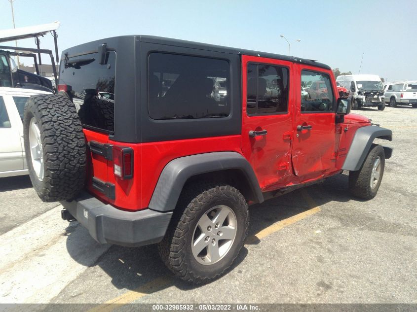 2018 JEEP WRANGLER JK UNLIMITED SPORT S 1C4BJWDGXJL910383