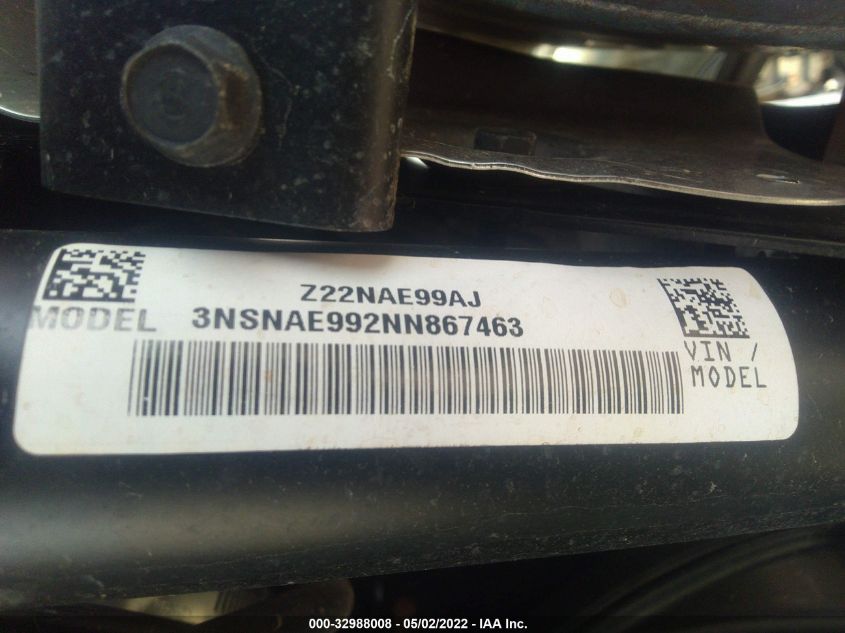 2022 POLARIS RZR XP 1000 3NSNAE992NN867463