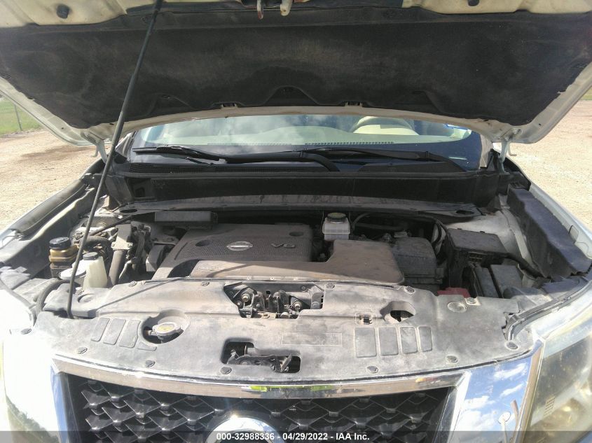2013 NISSAN PATHFINDER SL 5N1AR2MN0DC629009