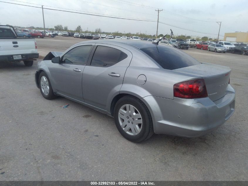 2013 DODGE AVENGER SE 1C3CDZAB6DN646131