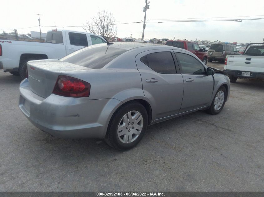 2013 DODGE AVENGER SE 1C3CDZAB6DN646131