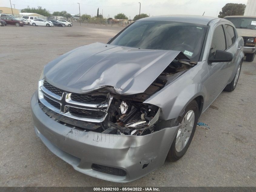 2013 DODGE AVENGER SE 1C3CDZAB6DN646131