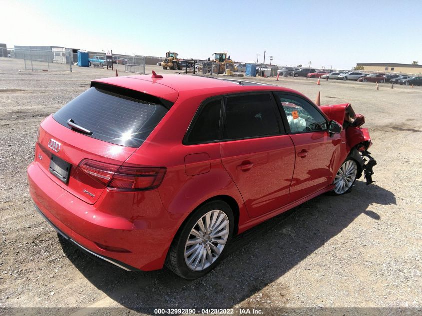 2017 AUDI A3 SPORTBACK E-TRON PREMIUM WAUUPBFF1HA095501