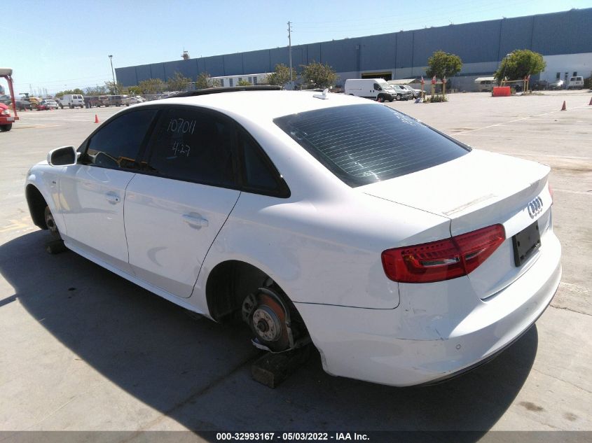 2014 AUDI A4 PREMIUM PLUS WAUFFAFL4EA083866