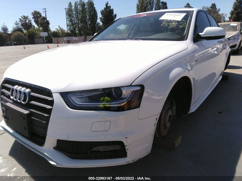 2014 AUDI A4 PREMIUM PLUS WAUFFAFL4EA083866