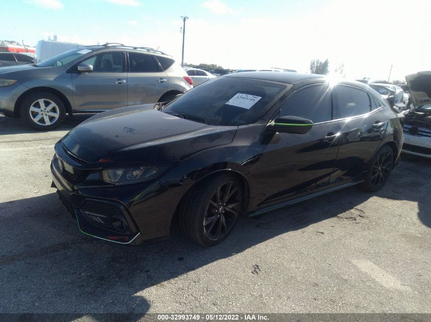 2018 HONDA CIVIC HATCHBACK SPORT SHHFK7H4XJU226231