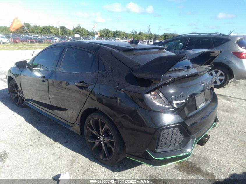 2018 HONDA CIVIC HATCHBACK SPORT SHHFK7H4XJU226231