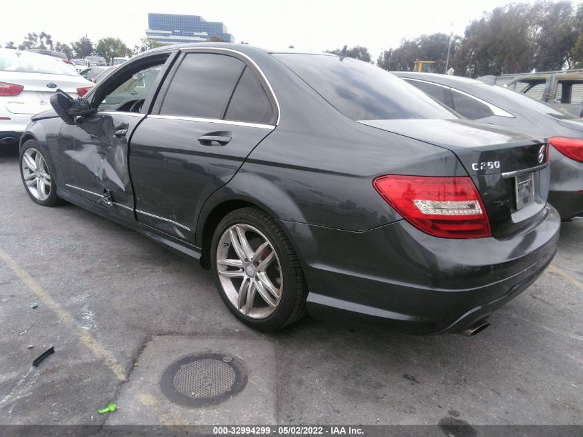 2014 MERCEDES-BENZ C-CLASS C 250 WDDGF4HB2EG216334