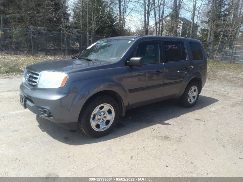 2014 HONDA PILOT LX 5FNYF4H28EB036719