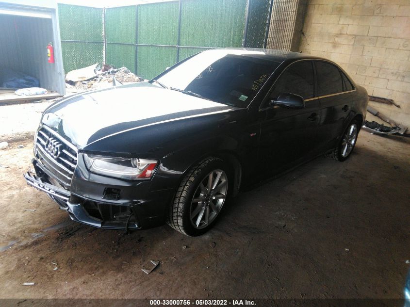 2014 AUDI A4 PREMIUM PLUS WAUHFAFL5EN000737